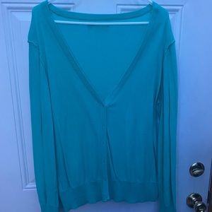 Teal oversized cardigan